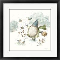 Everyday Gnomes I-Winter Birds Fine Art Print