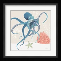 Free As the Ocean II on Sand Framed Print