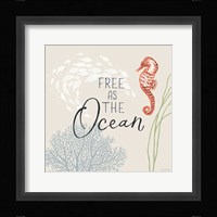 Free As the Ocean IX on Sand Fine Art Print