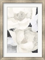 White Flowers on Black Fine Art Print