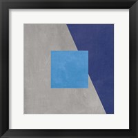 Azure Blue Silk Abstract II Fine Art Print