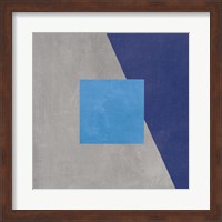 Azure Blue Silk Abstract II Fine Art Print