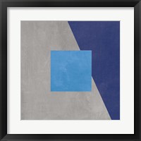 Azure Blue Silk Abstract II Fine Art Print