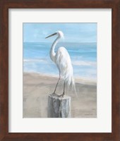 Egret by the Sea Fine Art Print