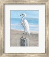 Egret by the Sea Fine Art Print