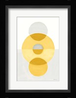 In Between II Yellow Framed Print