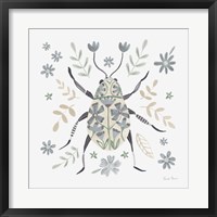 Folk Beetle II Neutral Fine Art Print