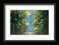 Sunlit Forest Blue Crop Fine Art Print