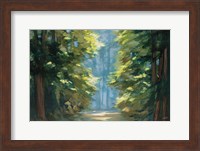 Sunlit Forest Blue Crop Fine Art Print