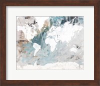 Neutral World Map Fine Art Print