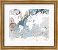 Neutral World Map Fine Art Print