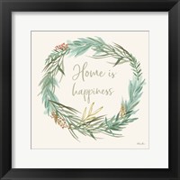 Leaf and Stem Wreath I Fine Art Print