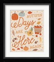Harvest Wishes VI Framed Print