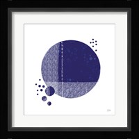 Tribeca I Indigo Framed Print