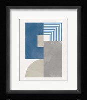 Deco Glam II Blue Framed Print
