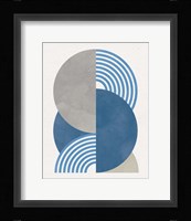 Deco Glam I Blue Framed Print