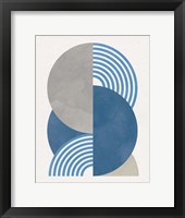 Deco Glam I Blue Framed Print
