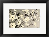 Anemones Japonaises Gray Fine Art Print