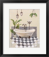 Gray Cottage Bathroom I Fine Art Print