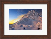 Sunset on Alpamayo Mountain in the Andes Of Peru Fine Art Print