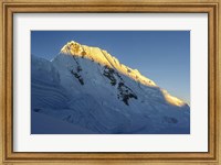 Sunrise on Quitaraju Mountain in the Cordillera Blanca in the Andes Fine Art Print