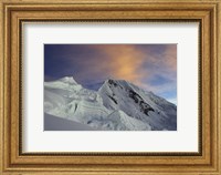 Sunset on Quitaraju Mountain in the Cordillera Blanca in the Andes Of Peru Fine Art Print