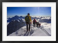 Mountain Climbers Descending Fine Art Print