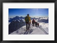 Mountain Climbers Descending Fine Art Print