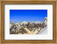 Aiguille De Leschaux and Petit Jorasse Mountains Fine Art Print