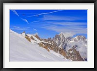 Panoramic Mont Blanc Cable Car Crossing the Glacier Fine Art Print
