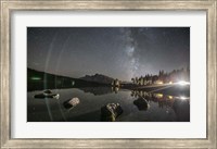 Milky Way Over Two Jack Lake Fine Art Print