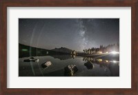 Milky Way Over Two Jack Lake Fine Art Print