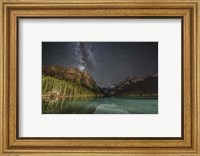 Milky Way Over Lake Louise in Banff National Park, Alberta, Canada Fine Art Print