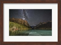 Milky Way Over Lake Louise in Banff National Park, Alberta, Canada Fine Art Print
