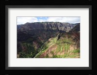 Aerial View Of Waimea Canyon Fine Art Print