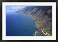 Aerial View Of Na Pali Coast Fine Art Print