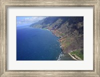 Aerial View Of Na Pali Coast Fine Art Print