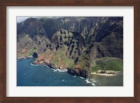 Aerial View Of Na Pali Coast, Kauai Fine Art Print