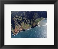 Aerial View Of Na Pali Coast, Kauai, Hawaii Fine Art Print