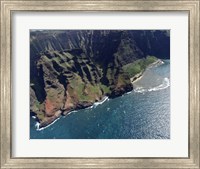 Aerial View Of Na Pali Coast, Kauai, Hawaii Fine Art Print