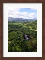 Aerial View Of Wailua River State Park, Kauai, Hawaii Fine Art Print