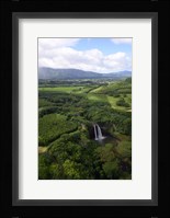 Aerial View Of Wailua River State Park, Kauai, Hawaii Fine Art Print