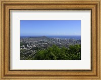 Lookout Overlooking Honolulu, Oahu, Hawaii Fine Art Print