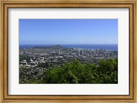 Lookout Overlooking Honolulu, Oahu, Hawaii Fine Art Print