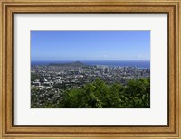 Lookout Overlooking Honolulu, Oahu, Hawaii Fine Art Print