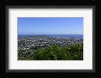 Lookout Overlooking Honolulu, Oahu, Hawaii Fine Art Print