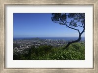 View from Tantalus Lookout Overlooking Honolulu, Oahu, Hawaii Fine Art Print