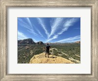 Male Hiker on Soldier's Pass Trail, Sedona, Arizona Fine Art Print