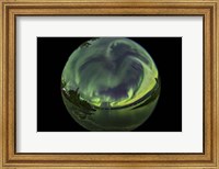 All-Sky Aurora Over Looking Over a Bay in Yellowknife Fine Art Print