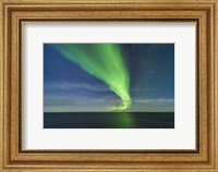 Aurora in Moonlight Over the Barents Sea Fine Art Print